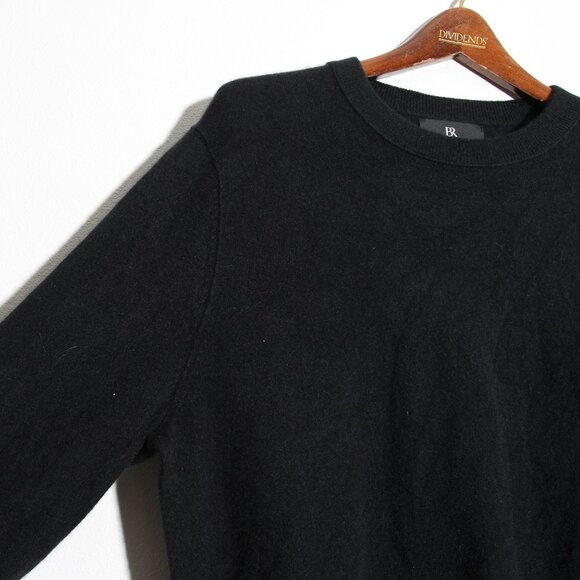 Banana Republic 100% Cashmere Crew-Neck Sweater Long Sleeve Black Size Large - Picture 3 of 15